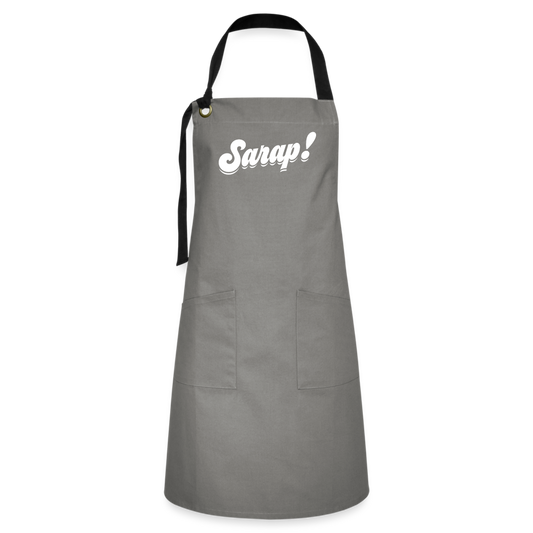 Sarap! Artisan Apron - gray/black