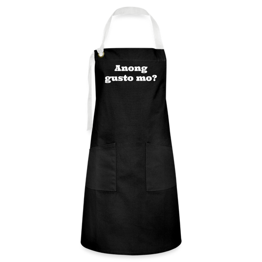 Among gusto mo? Artisan Apron - black/white