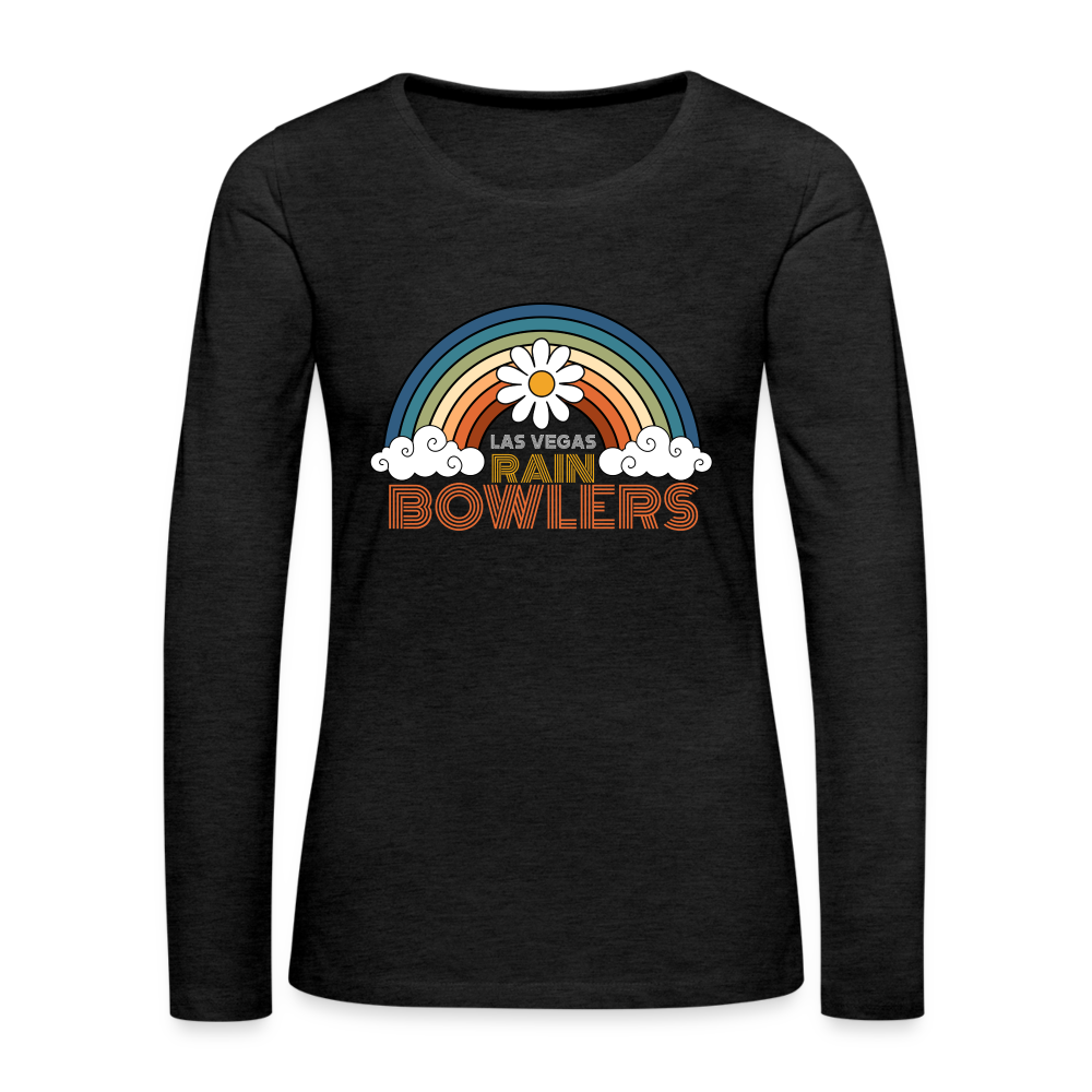 CUSTOM for Rainbowlers Club Women's Premium Long Sleeve T-Shirt - charcoal grey