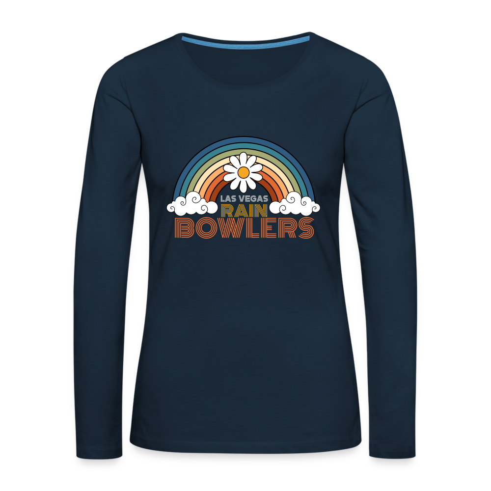 CUSTOM for Rainbowlers Club Women's Premium Long Sleeve T-Shirt - deep navy
