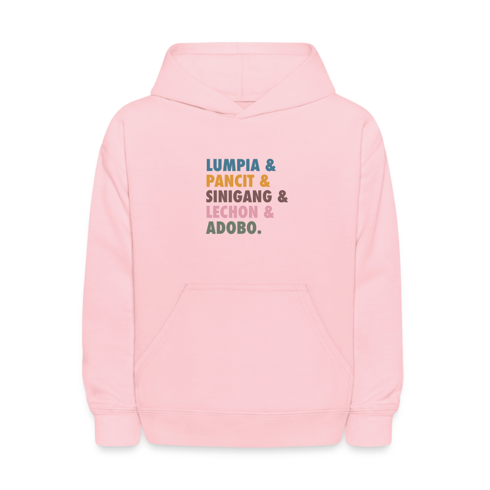 Lumpia & Pancit Kids' Hoodie - pink