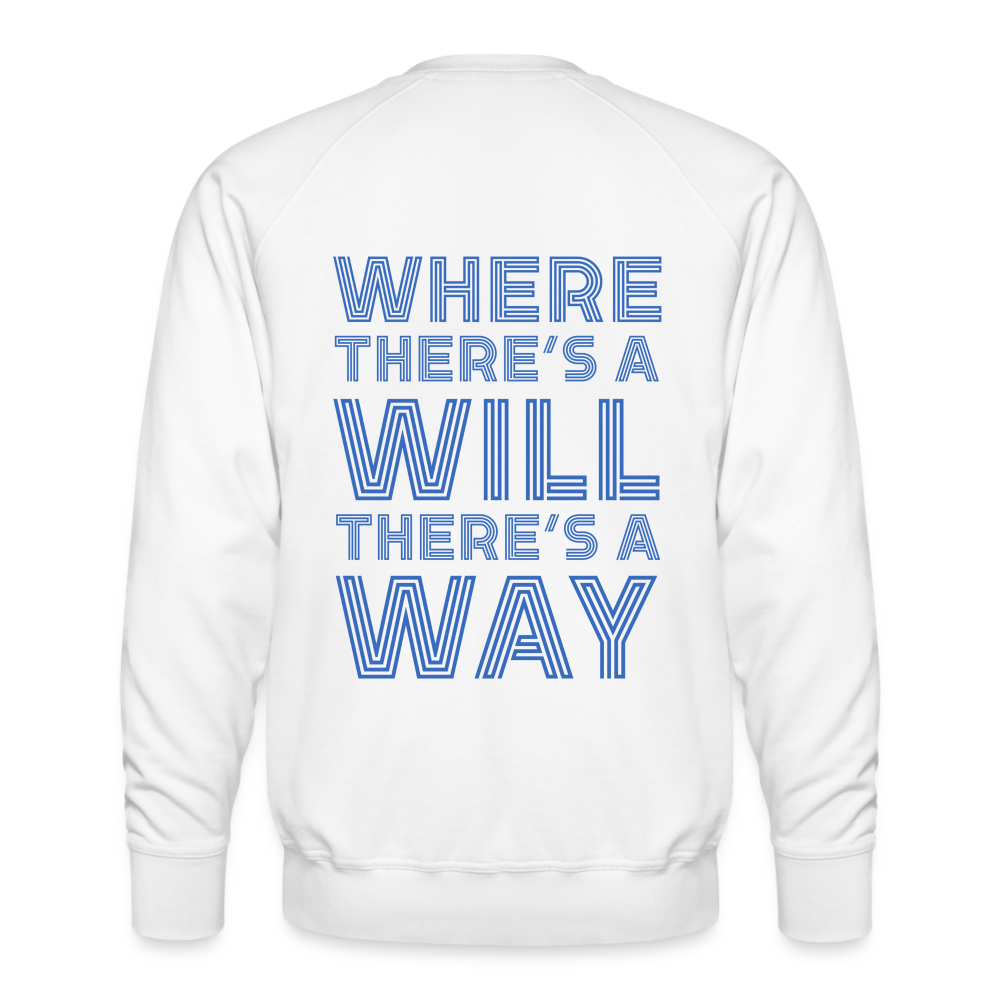 CUSTOM for JPMORGAN CHASE Men’s Premium Sweatshirt - white