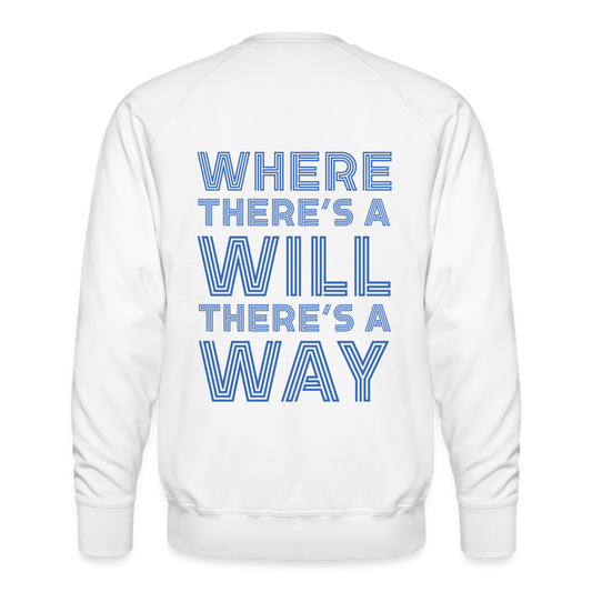 CUSTOM for JPMORGAN CHASE Men’s Premium Sweatshirt - white