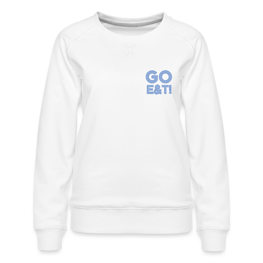 CUSTOM for JPMORGAN CHASE Women’s Premium Sweatshirt - white