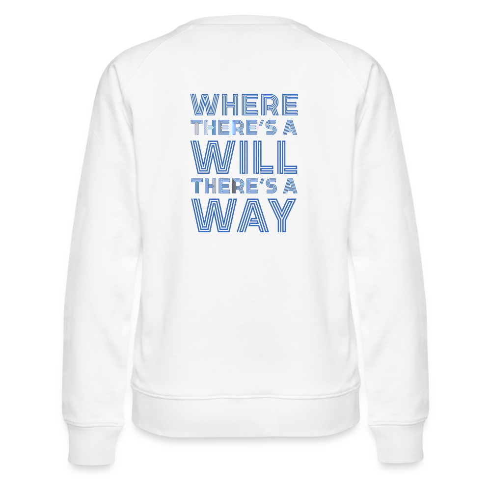 CUSTOM for JPMORGAN CHASE Women’s Premium Sweatshirt - white