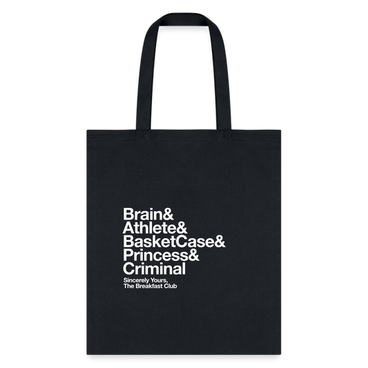 Breakfast Club Tote Bag - black