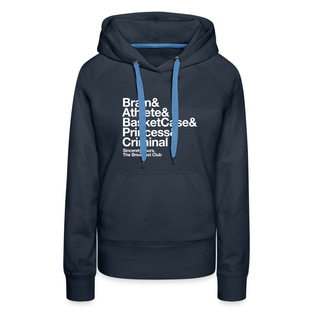 The Breakfast Club Women’s Premium Hoodie - navy