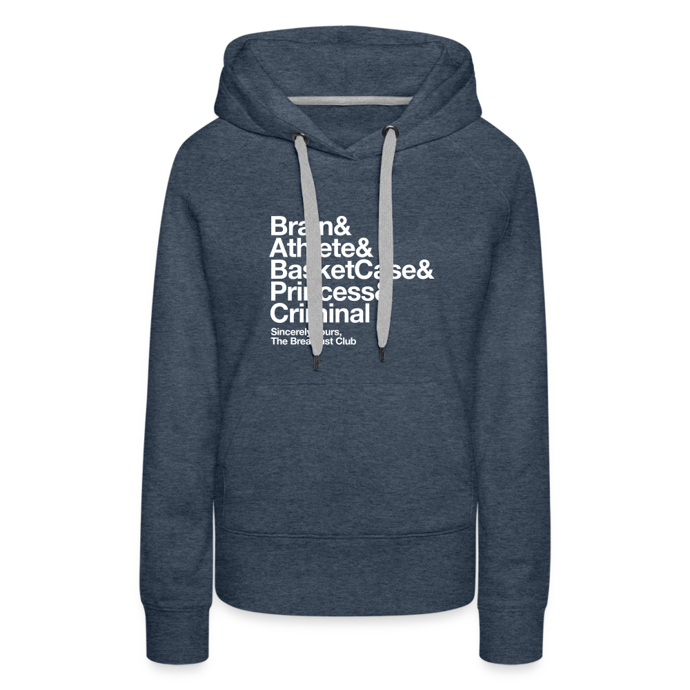 The Breakfast Club Women’s Premium Hoodie - heather denim