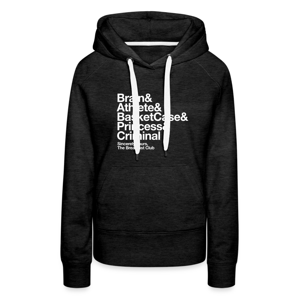 The Breakfast Club Women’s Premium Hoodie - charcoal grey