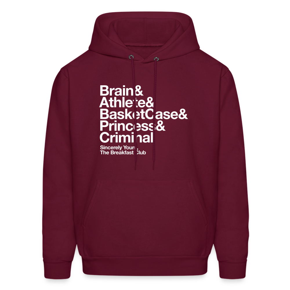 The Breakfast Club Men's Hoodie - burgundy