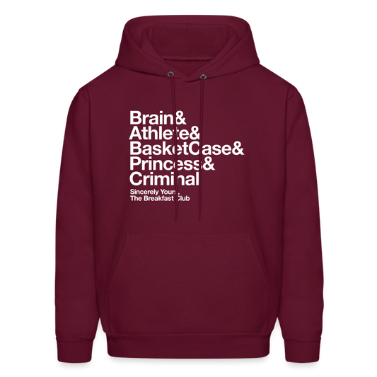 The Breakfast Club Men's Hoodie - burgundy