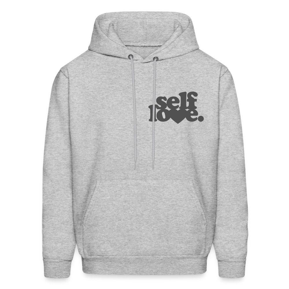 Self Love Men's Hoodie - heather gray