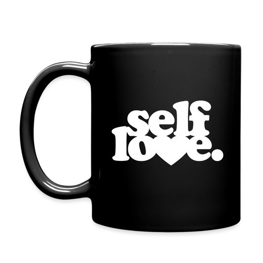 Self Love Full Color Mug - black