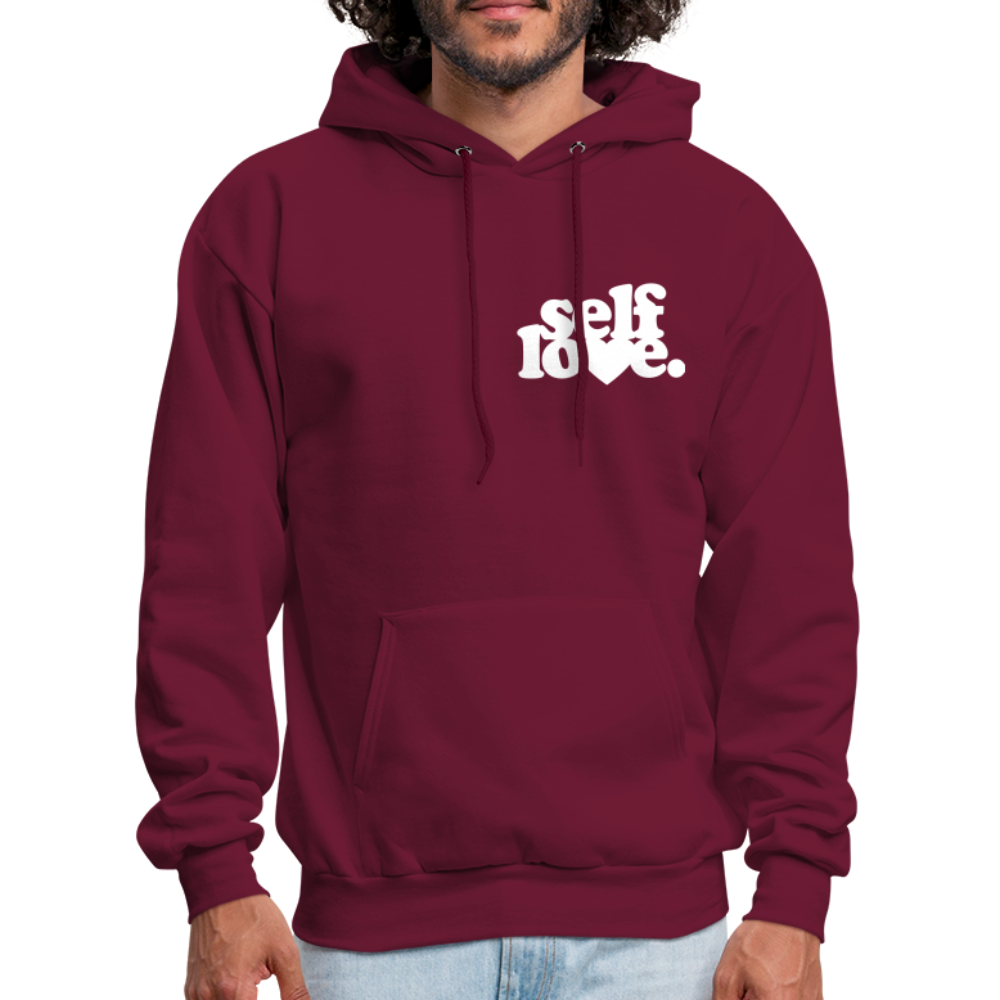 Self Love Men's Hoodie - burgundy