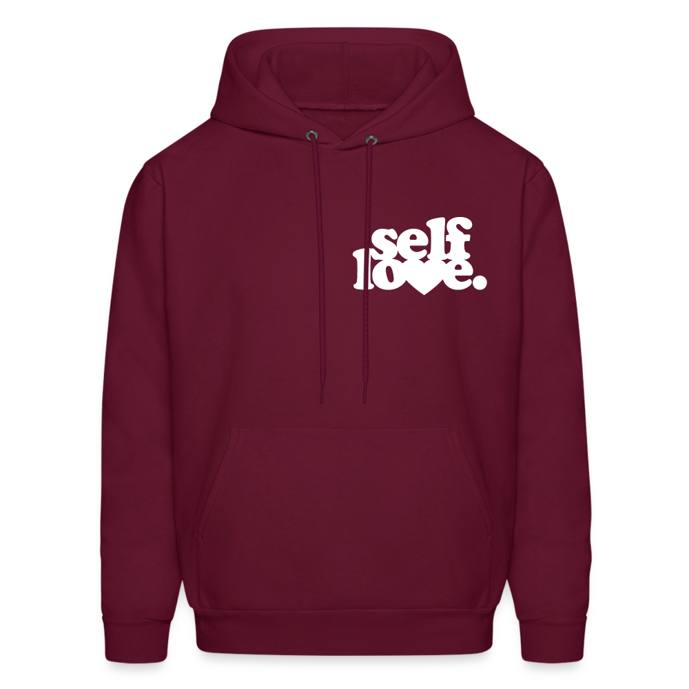 Self Love Men's Hoodie - burgundy