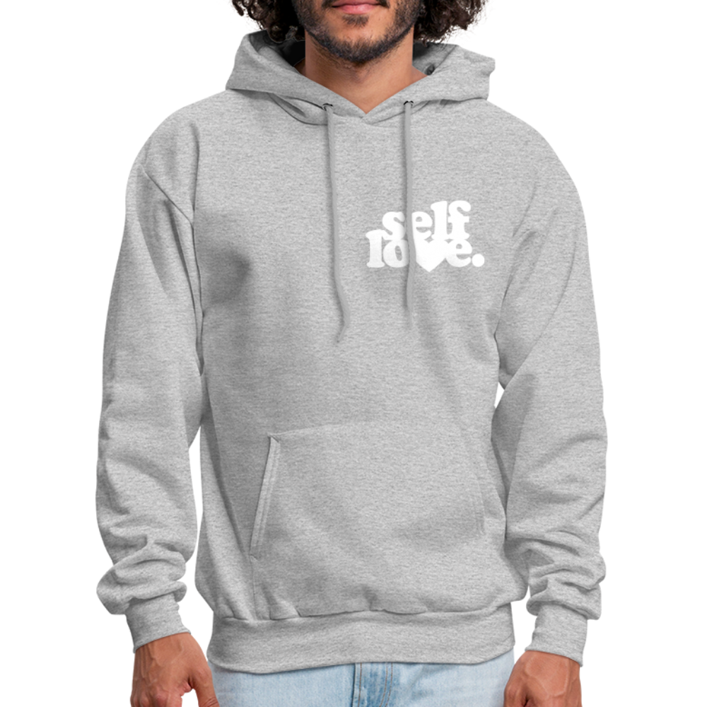 Self Love Men's Hoodie - heather gray