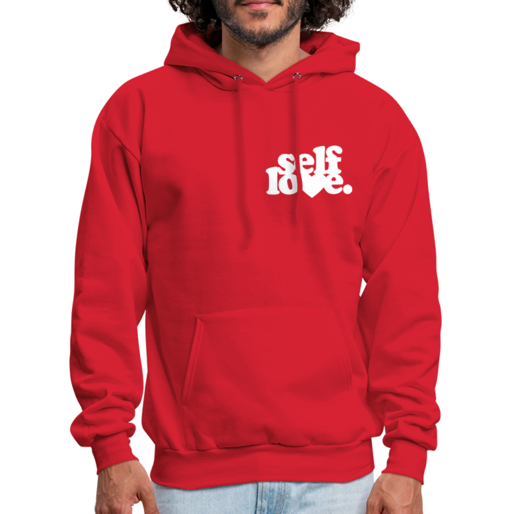 Self Love Men's Hoodie - red