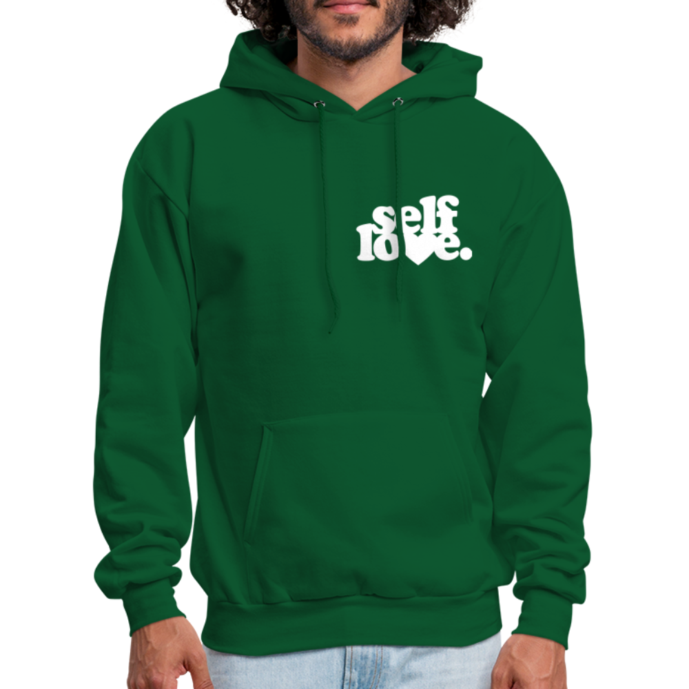 Self Love Men's Hoodie - forest green