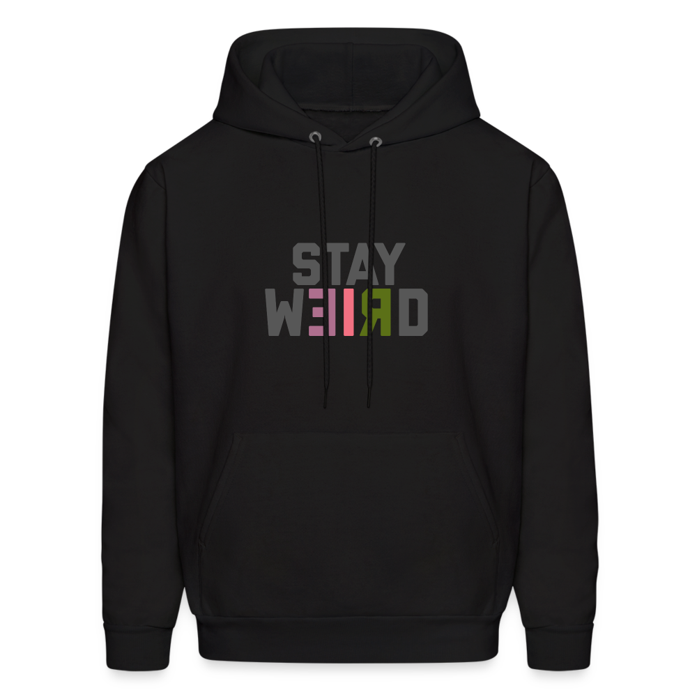 Stay Weird Men's Hoodie - black