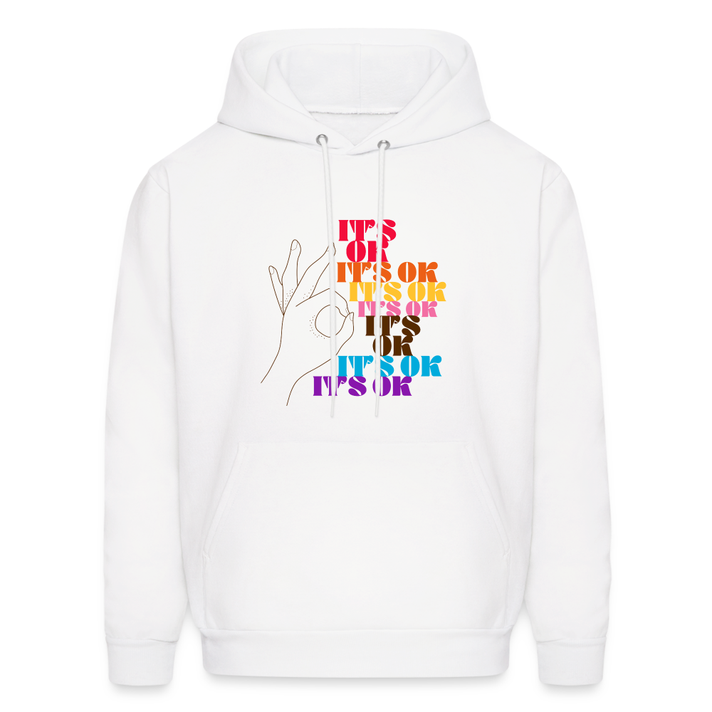 It's OK Men's Hoodie - white