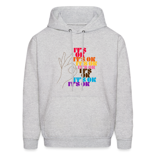 It's OK Men's Hoodie - ash