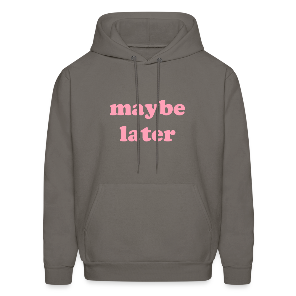 Maybe Later Men's Hoodie - asphalt gray