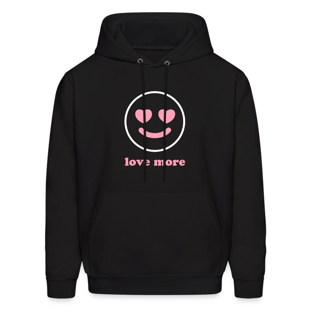 Love More Men's Hoodie - black