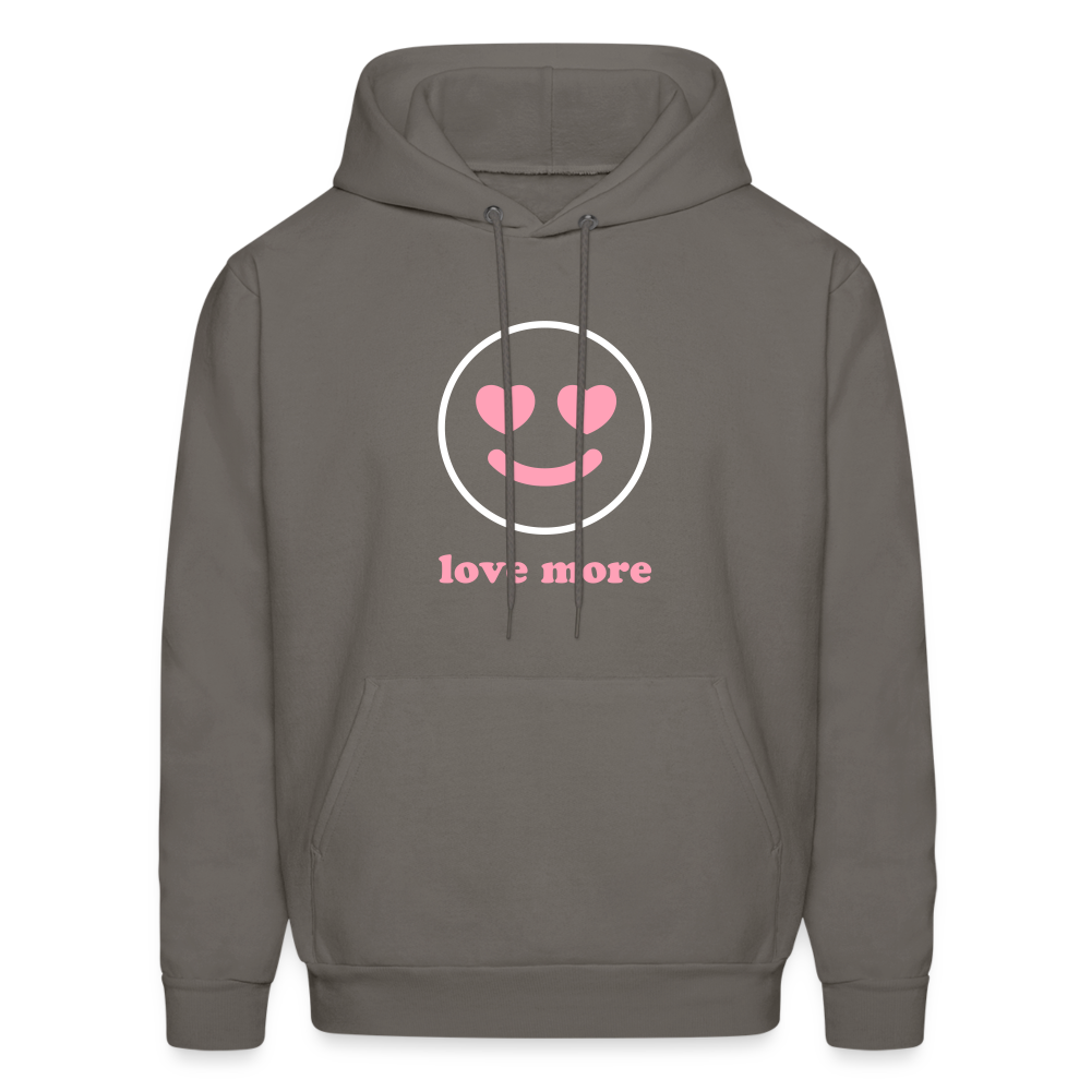 Love More Men's Hoodie - asphalt gray