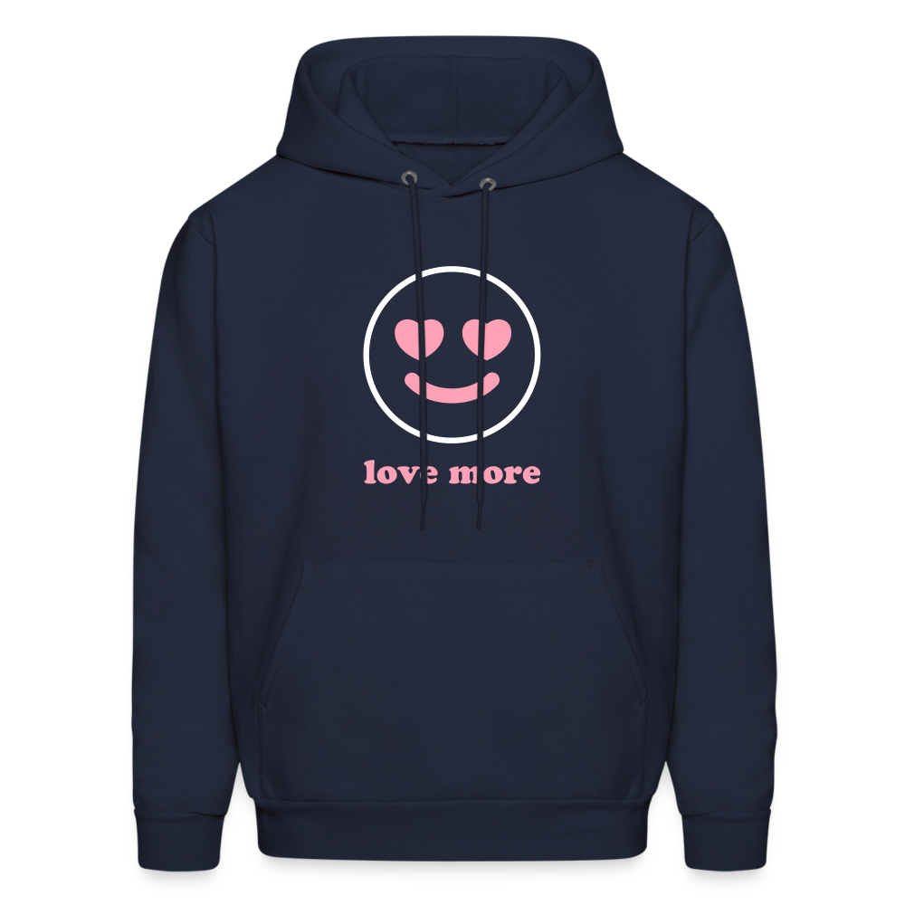 Love More Men's Hoodie - navy