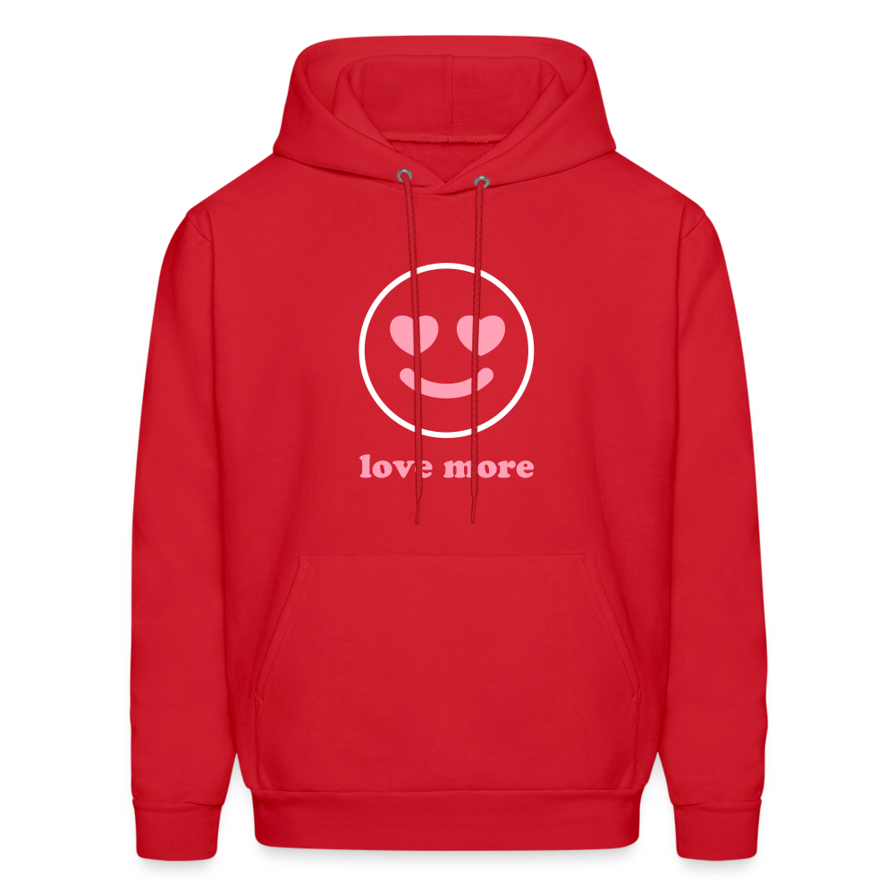 Love More Men's Hoodie - red