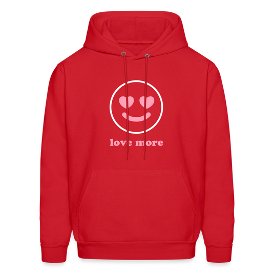 Love More Men's Hoodie - red