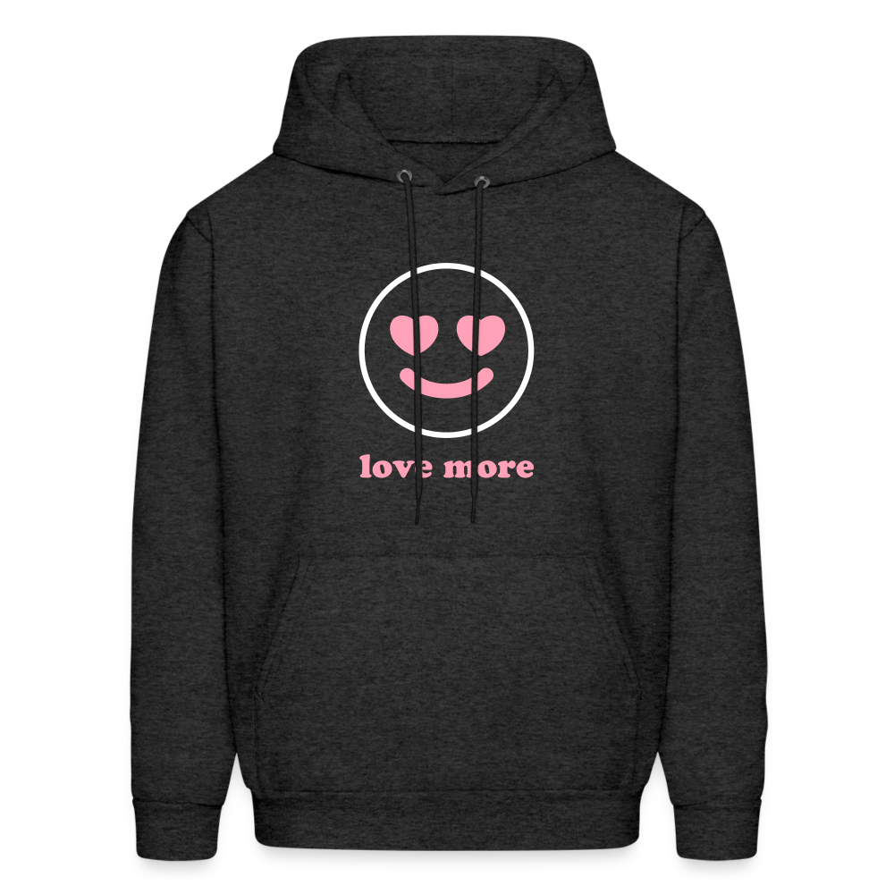 Love More Men's Hoodie - charcoal grey