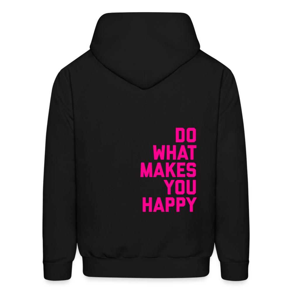 Do What Makes You Happy Men's Hoodie - black
