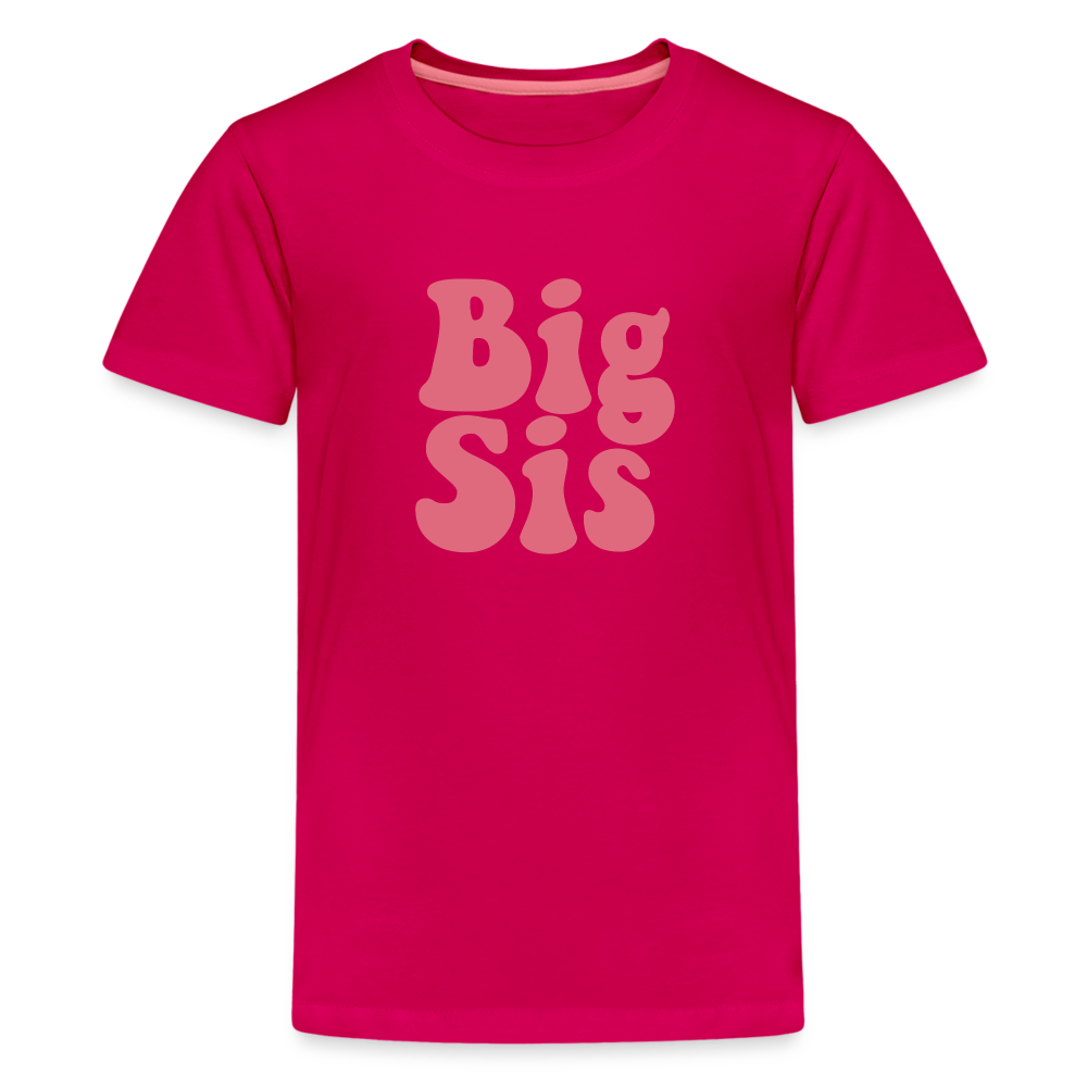 Big Sis Kids' Premium T-Shirt - dark pink