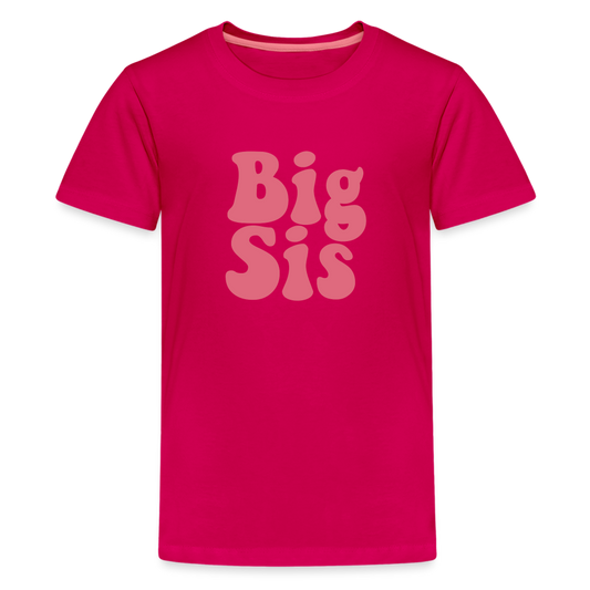 Big Sis Kids' Premium T-Shirt - dark pink