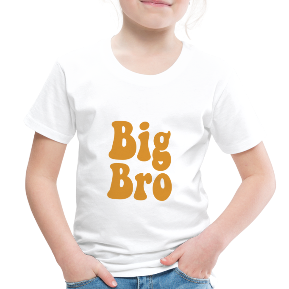 Big Bro Toddler Premium T-Shirt - white