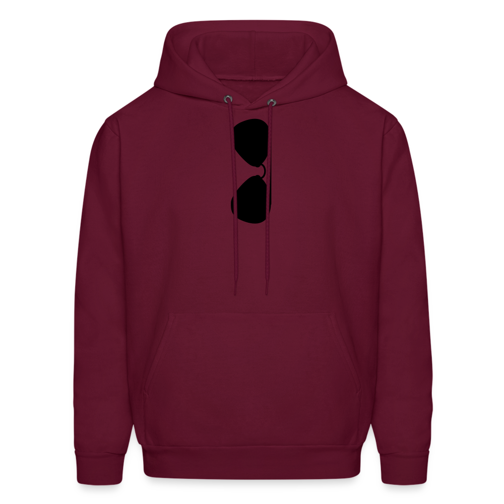 Sunglasses Men's Hoodie - burgundy