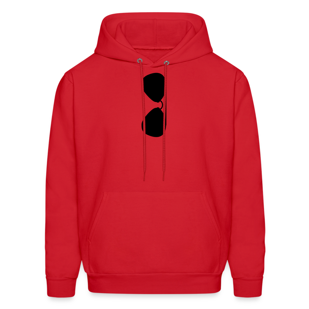 Sunglasses Men's Hoodie - red