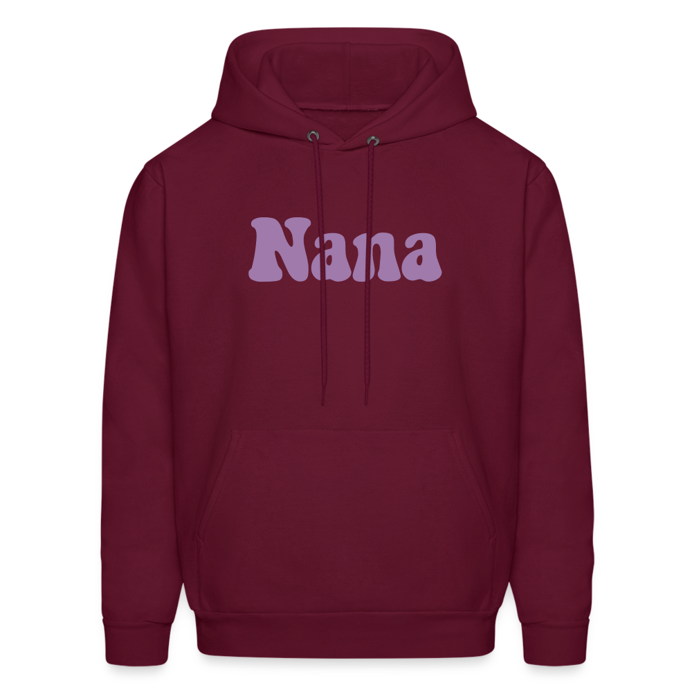 Nana Men's Hoodie - burgundy