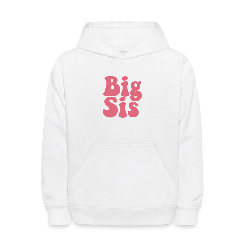 Big Sis Kids' Hoodie - white