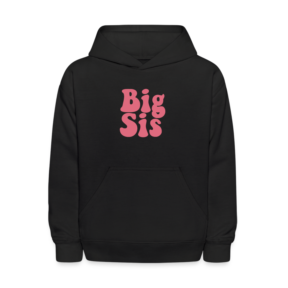Big Sis Kids' Hoodie - black