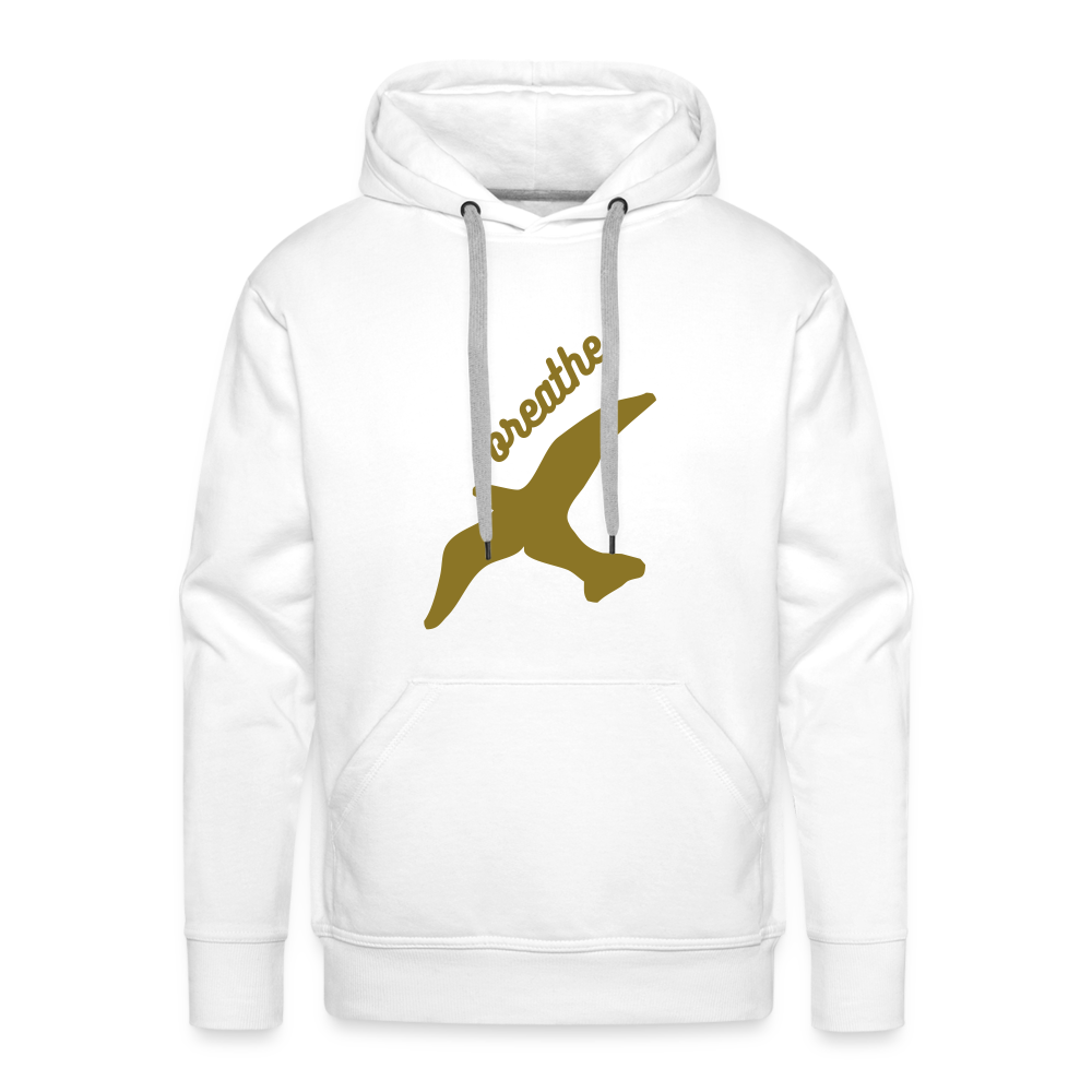 Breathe Men’s Premium Hoodie - white