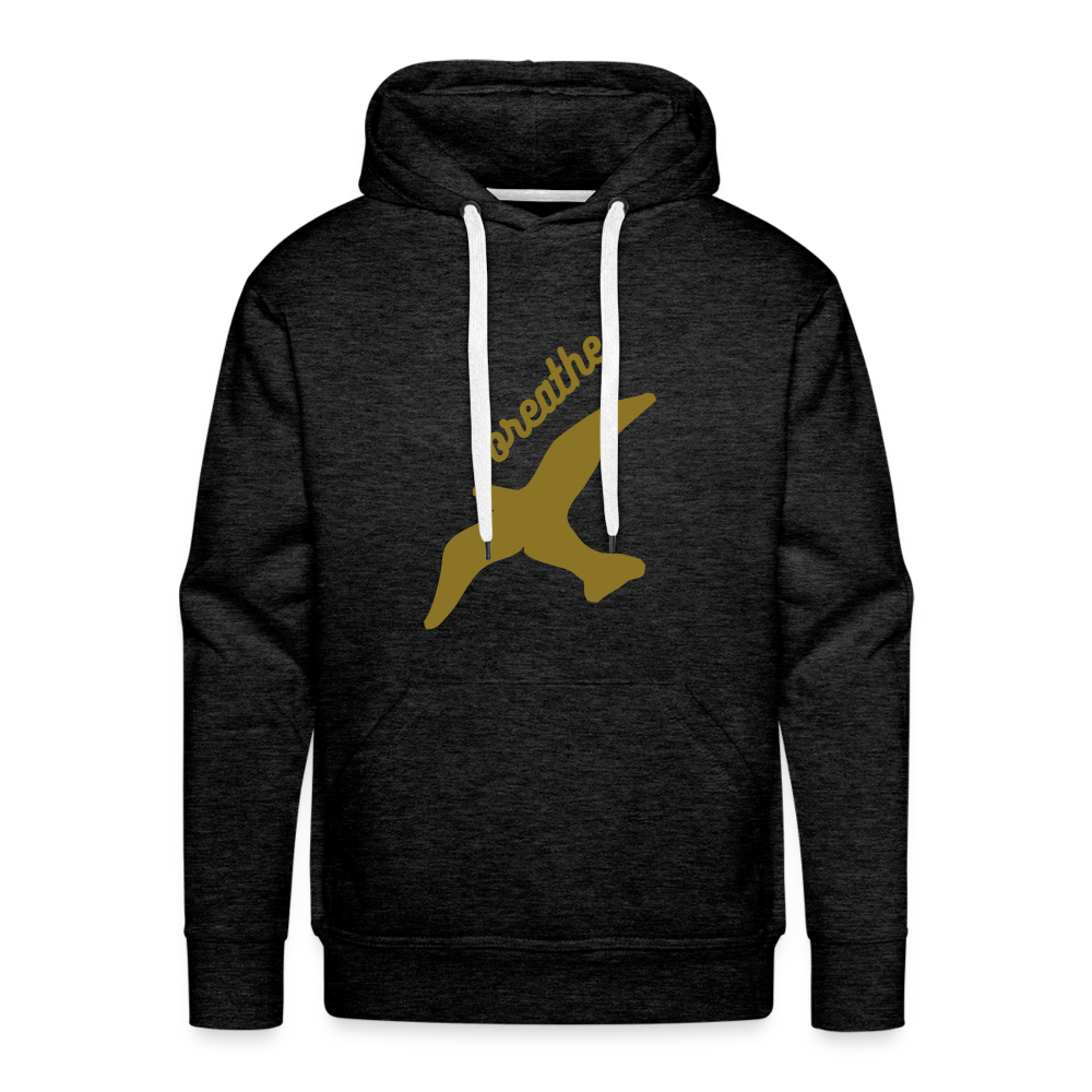 Breathe Men’s Premium Hoodie - charcoal grey