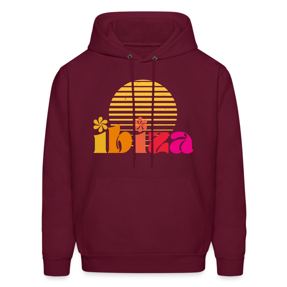 Ibiza Men's Hoodie - burgundy