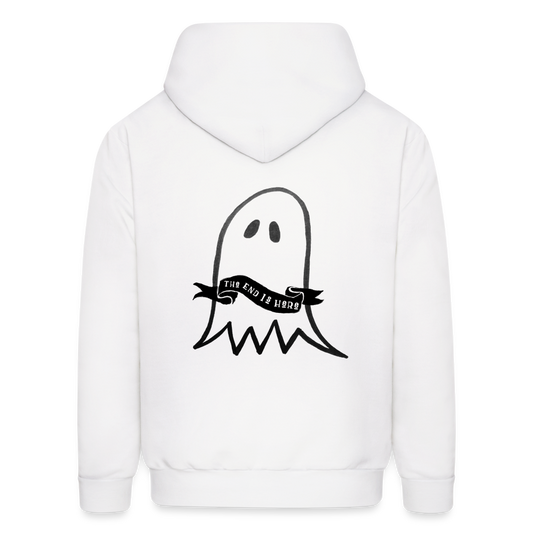 The End is Here Phoebe Bridgers Ghost Men's Hoodie - white