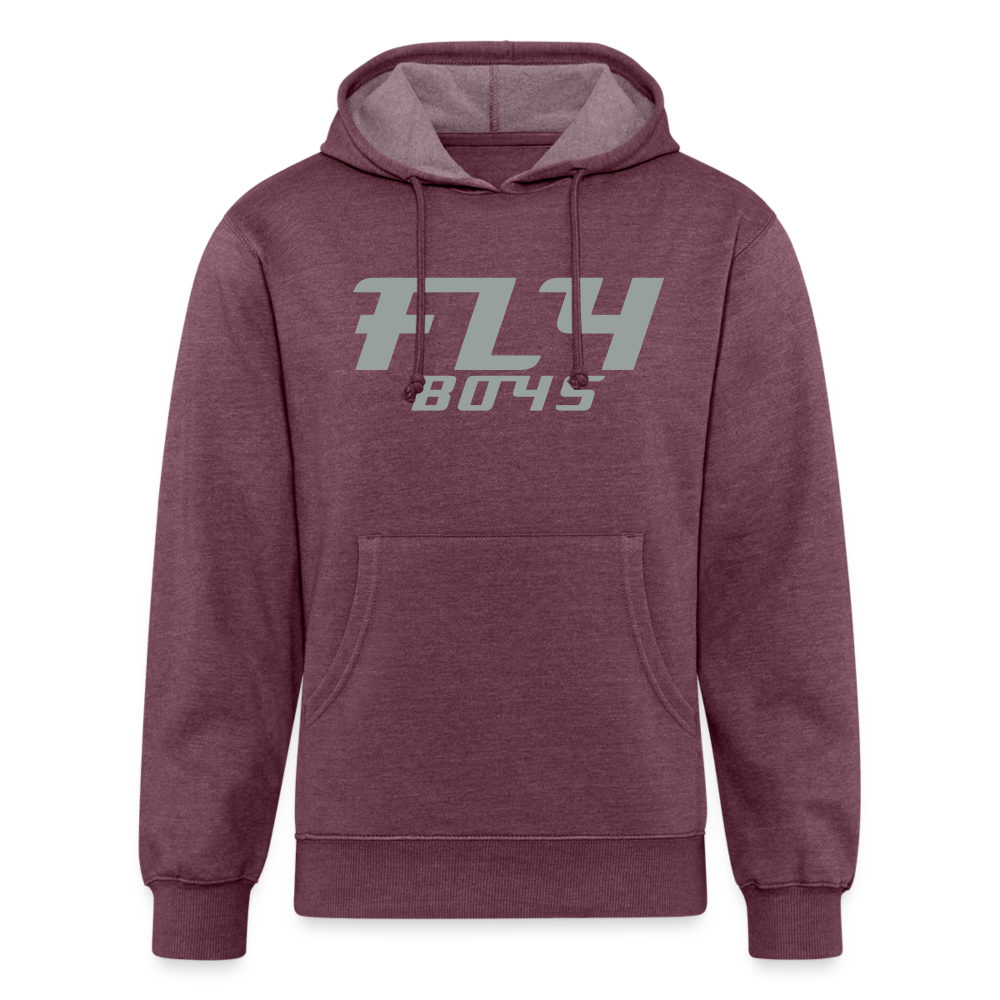 Fly Boys Fly Fishing Trip Unisex Organic Hoodie - heather burgundy