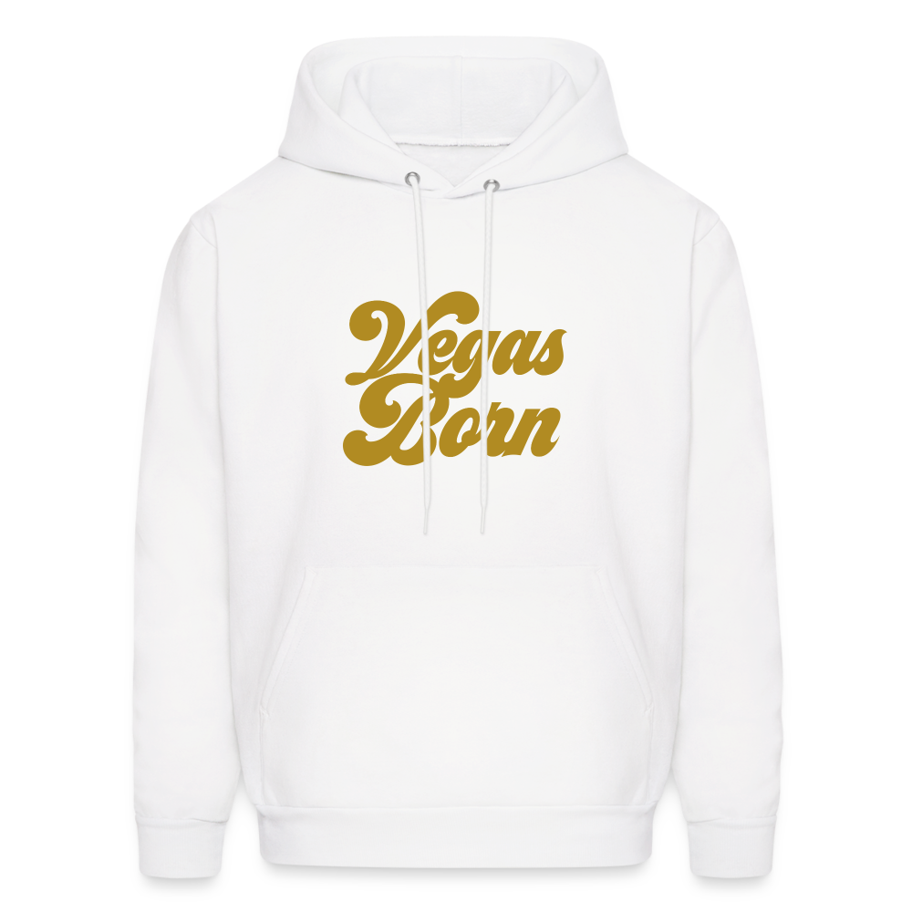 Vegas Born Men's Hoodie - white