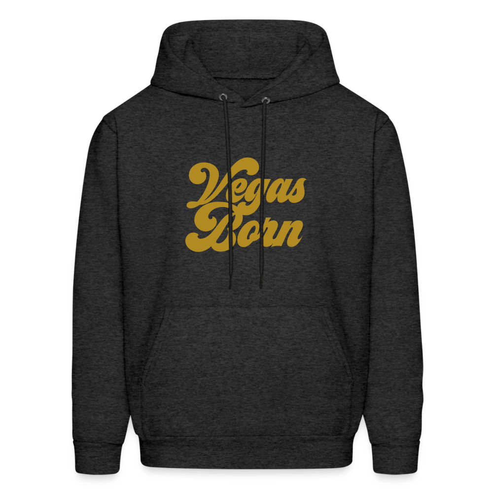 Vegas Born Men's Hoodie - charcoal grey