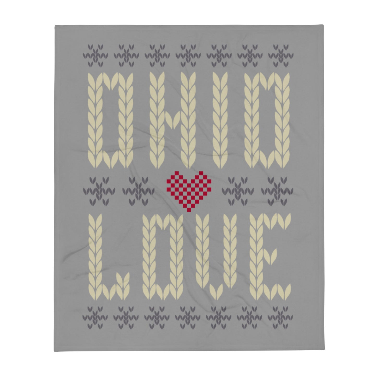 Ohio Love Throw Blanket