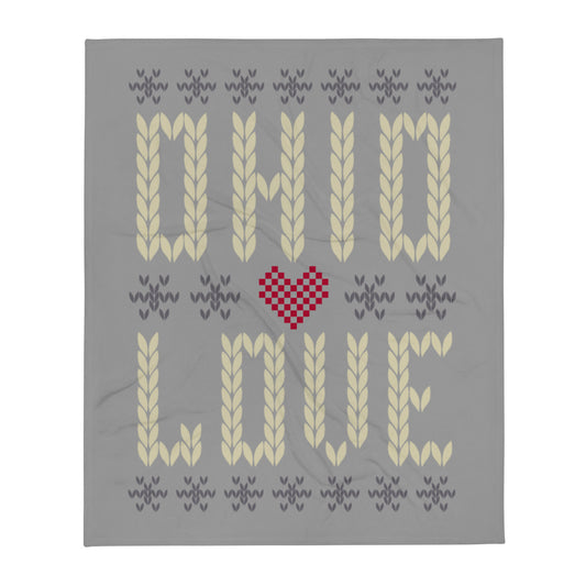 Ohio Love Throw Blanket